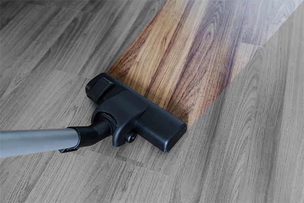Avoid using bristle brushes on hardwood floors