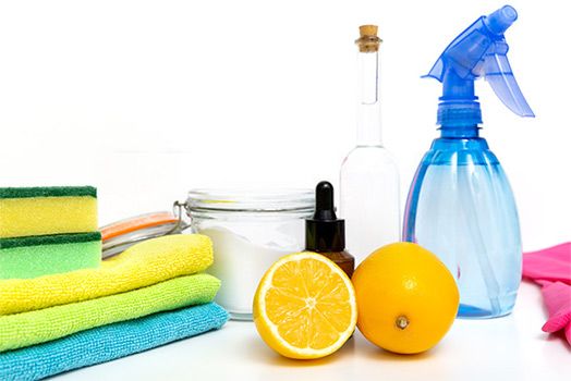 Use lemon essential oil in the mop water to freshen up your house