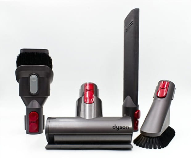 Each part of a Dyson vacuum went through special research to select the best material to create them