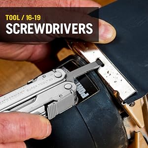 Leatherman super tools include four screwdrivers