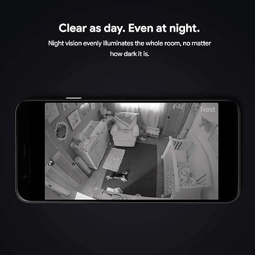 The Nest Cam has an excellent night vision function.