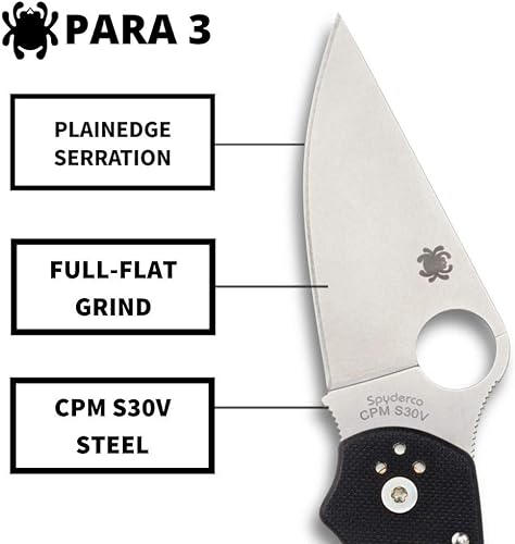 The Para 3 has full-flat grind 