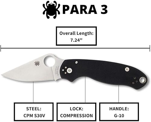 The Para 3 is made from S30V stainless steel 
