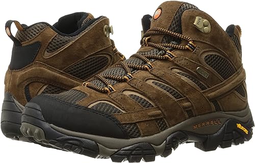 The Merrell Moab 2 mid waterproof hiking boots.