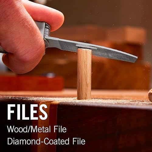 Leatherman Rebar Wood/Metal file and Diamond-coated file