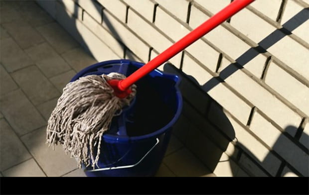 The dirty mop water is not recommended to be reused for anything