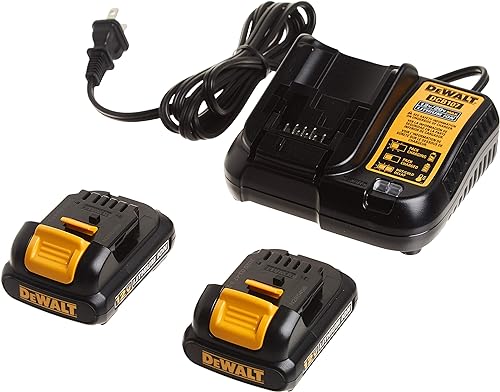 DeWalt 12v lithium ion drill features two 12-volt lithium-ion battery packs