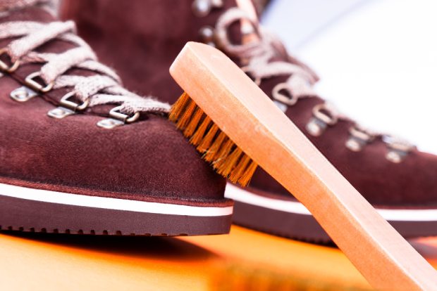 Simply brush your shoes to get rid of the dirt