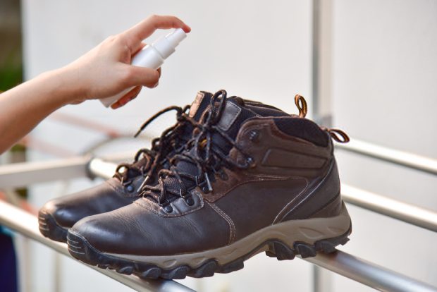 A few sprays of deodorizer to fix your smelly shoes