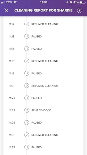 Shark ION Robot’s mobile app