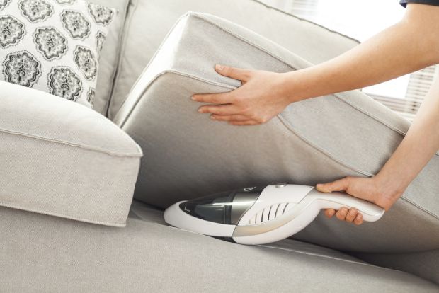 A hand vacuum will offer better comfort when vacuuming in unusual places