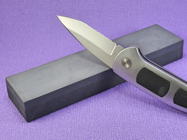 A sharpening stone