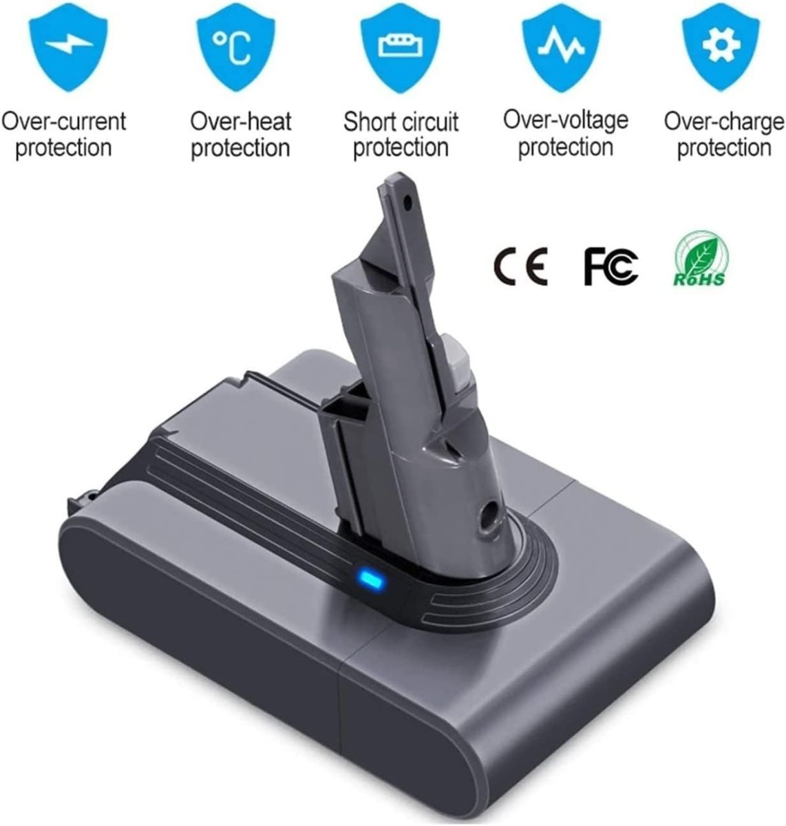 Dyson battery packs offer many safety features