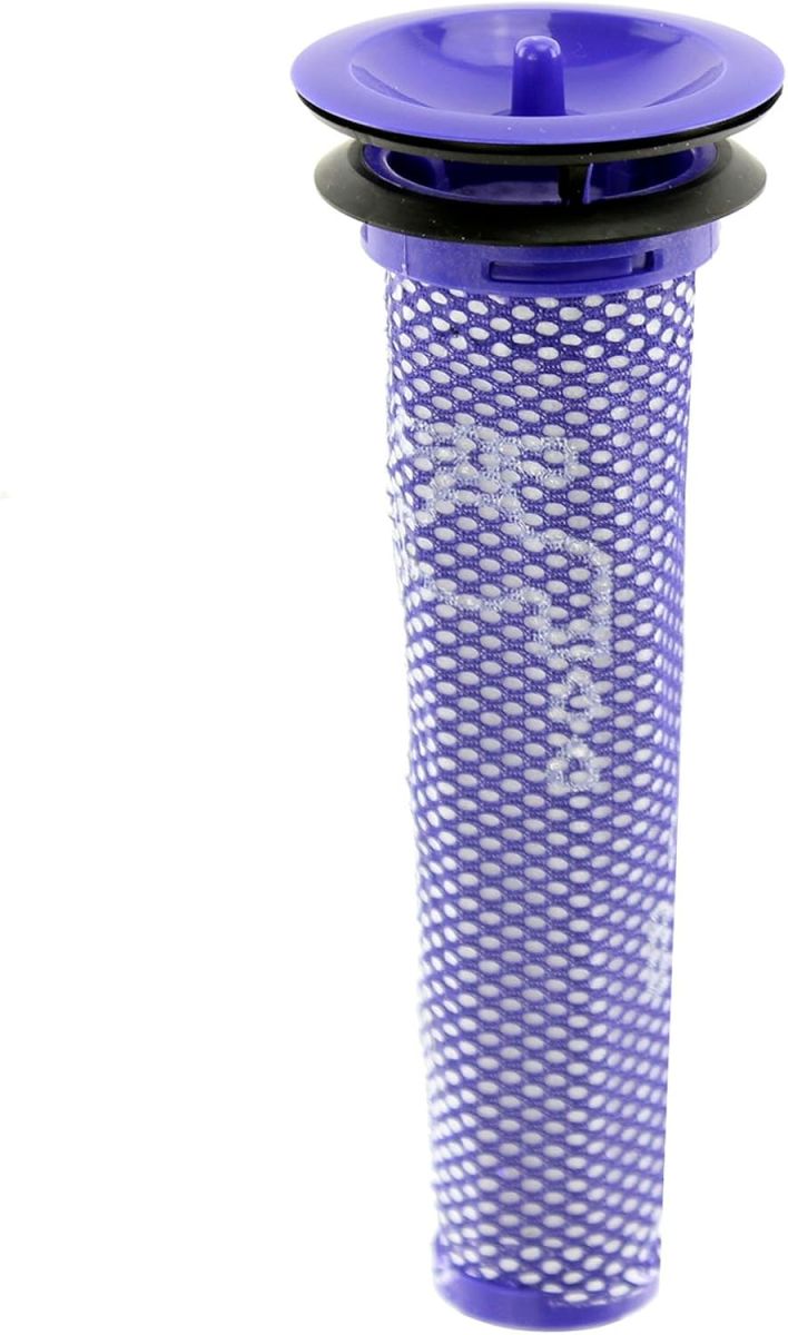 Dyson V-series pre-filters are easy to remove 