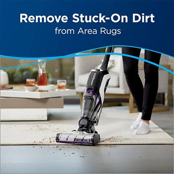 Use the Bissell CrossWave on area rugs