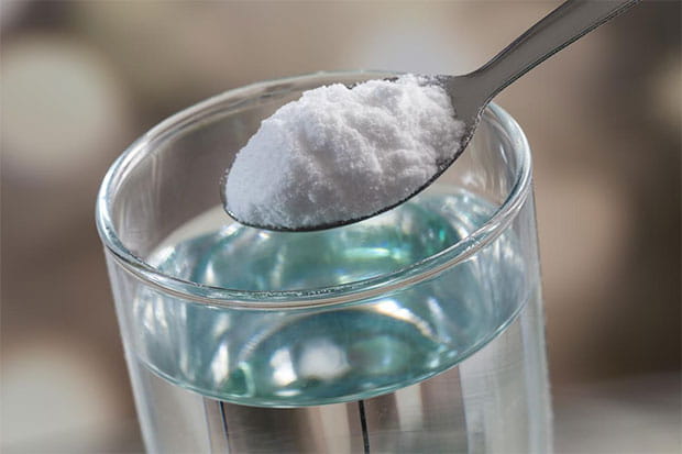 Using baking soda is a good idea for treating vomit odor