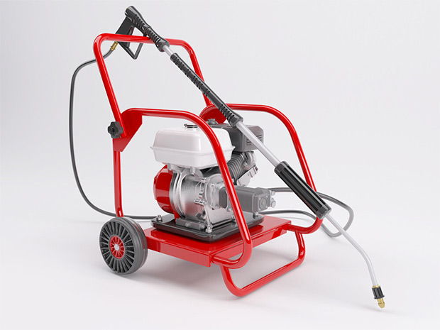 Gas-powered pressure washers are suitable for heavy-duty tasks