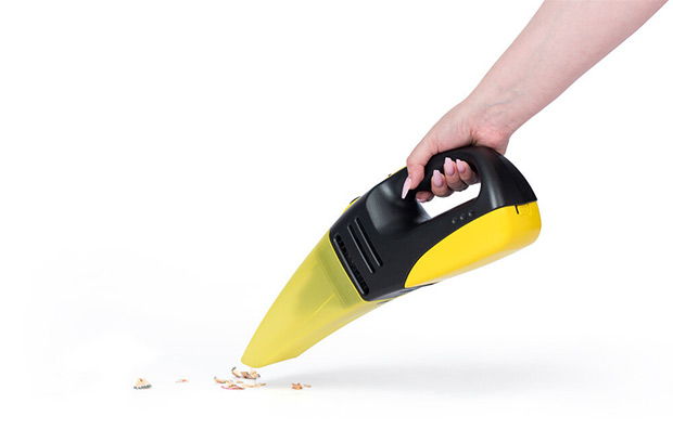 portable yellow vacuum cleaner