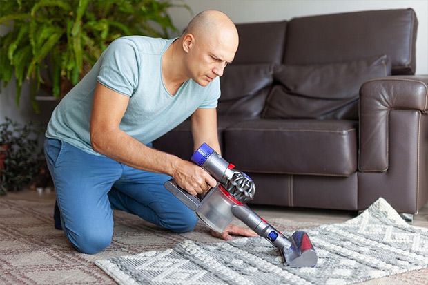 Vacuuming slowly and carefully is the key to a clean floor 
