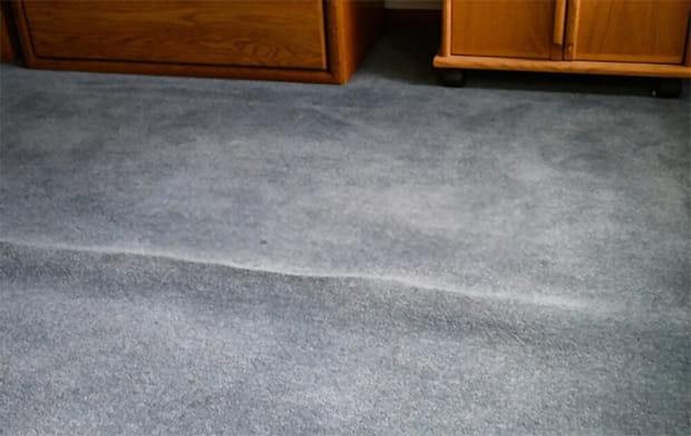 Lumps on the carpet are a tripping hazard in your house