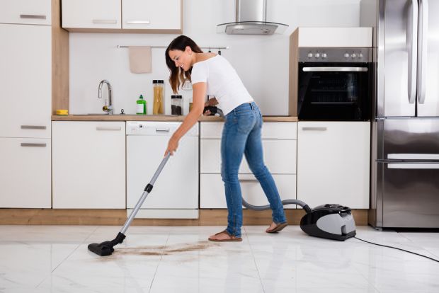 Finish cleaning by using your vacuum cleaner