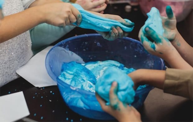 Even children can make slime at home