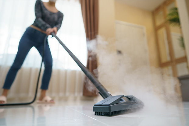 Steam mops are great on both tile and laminate floors