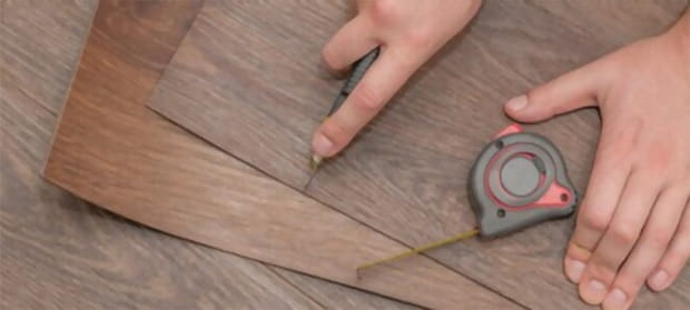 Cutting vinyl plank flooring is a DIY project anyone can do at home