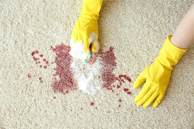 Baking soda is an effective ingredient to help remove blood stains, which can be found in your kitchen