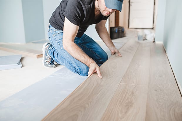 Most homeowners can finish the laminate installation in a weekend.