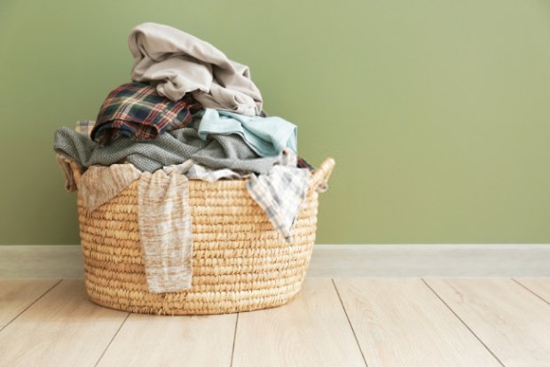 Add baking soda to your laundry basket to reduce the odor