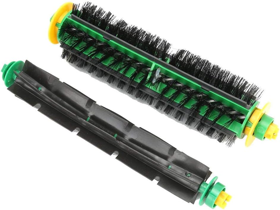 A Roomba has two roller brushes that you need to maintain periodically