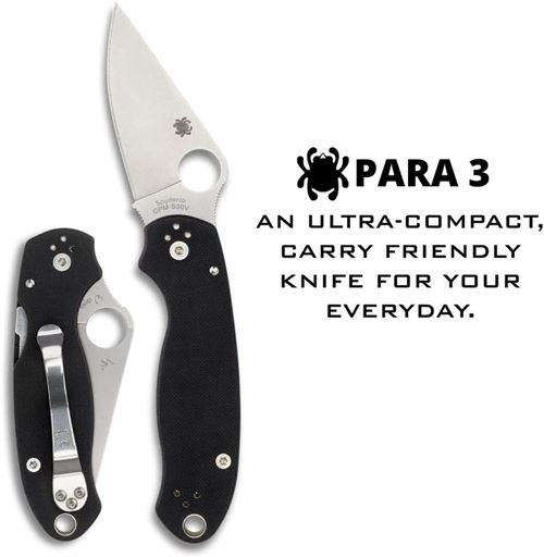 Spyderco Para 3 Folding Knife: A Sturdy and Reliable Cutting Tool